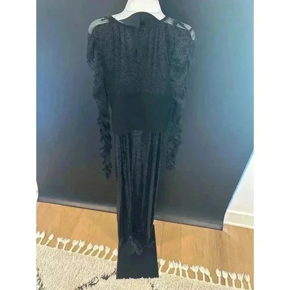 BEBE Bodycon Sequin Gown Evening Dress Size S - Picture 4 of 8